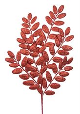 HONEY LOCUST SPRAY 22" RED GLITTER