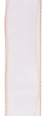 SHEER ORGANZA 1.5" PEACH 50YD