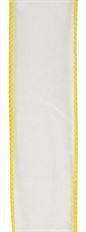 SHEER ORGANZA 1.5" YELLOW 50YD