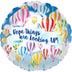 MYLAR 17 HOPE LOOKING UP!  5/PK