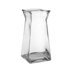 GATHERED SQUARE 6.75"H CLEAR 12/CS