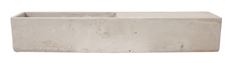 POTTERY RECT 62X10CM GREY