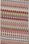 RIBBON 4" JACQUARD TRIANGLE BU/CR/C