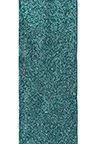 RIBBON GLITTER 2.5" TEAL 10YD