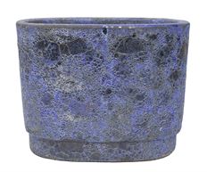 POTTERY POT OVAL AUSTIN 15" BLUE