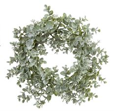 EUCALYPTUS MIXED CANDLE RING 14" GR