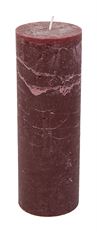 PILLAR CANDLE RUSTIC 7X20CM BURG