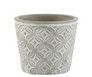 POTTERY ORIENTAL 12X12X10CM GRAY