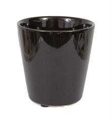 MINIPOT CERAMIC 7CM SHINY BLACK