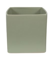 CERAMIC ORCHID POT SQ 14CM MINT