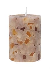 PILLAR CANDLE TERRAZZO 6X8CM PORTO