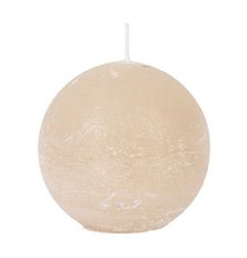 SPHERE CANDLE RUSTIC 8CM MOONSTONE