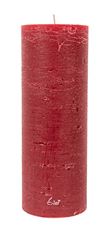 PILLAR CANDLE RUSTIC 27CM VINT RED