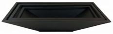 PLANTER WINDOW ZINC MT BLACK SET/3