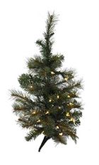 TREE WILDWOOD 2'X14" ICED LIT