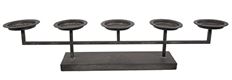 CANDLEHOLDER X5 29"LX6"H RUST