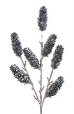 PINE CONE GLITTER 15" PICK BLK/NVY