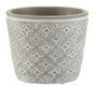 POTTERY ORIENTAL 14X14X12.5CM GRAY