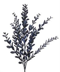 BOXWOOD SPRAY 22" GLITTER BLUE