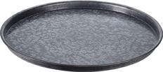 PLATE ROUND METAL 55CM GALVANIZED