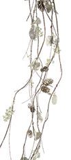 GARLAND TWIG CONE 55" PLATINUM