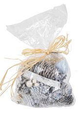 PINE CONE BAG BLUE/WHITE