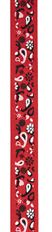 RIBBON BANDANA TWILL 03 RED 25