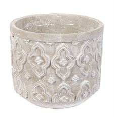 POT KEYHOLE 5.5X6"  WHITEWASH