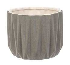 POTTERY 6.5X8" GREY