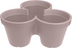 TRIPLE FLOWERPOT 44CM SAND