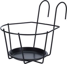 FLOWER POT HOLDER 7X13" BLACK