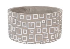 POTTERY BOWL 3 5/8"H CYLINDER