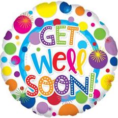 MYLAR 17 GET WELL DOTS 5/PK