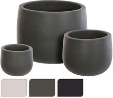 PLANTER ROUND SET/3 3 ASST COLOR