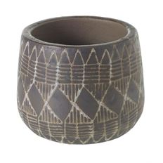 POTTERY NAIMA 4.5X5.5" BROWN