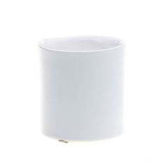 POTTERY ORGANIC ROUND 3.25X3.5 WHT