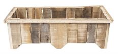 POTTERY RECT/WOOD STAND 11X8X5 GRAY