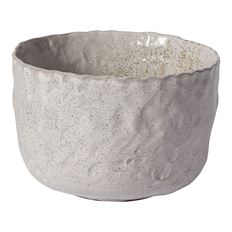POTTERY BOWL 5.5X8" WHITE