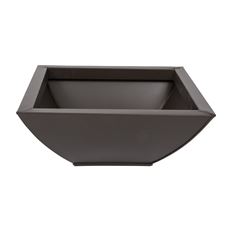 PLANTER ZINC PYRAMID BROWN