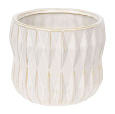 POTTERY TEXTURED 5.25X5.75" WHT