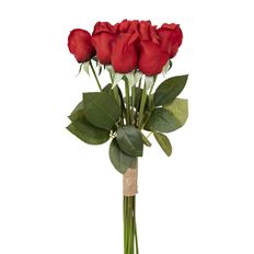 ROSE BUD BUNDLE X 12 RED