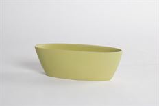 CERAMIC BOAT PLATE 19CM GREEN