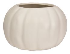 PUMPKIN POT 7" MATTE WHITE
