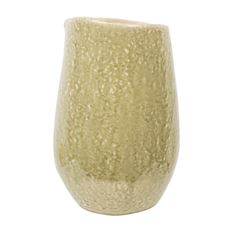 POTTERY VASE 20X6CM GREEN