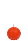 CANDLE ROUND 6.5CM ORANGE