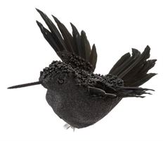 BIRD LONG BEAK  4" BLACK