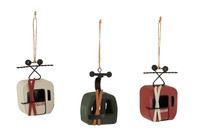 ORN GONDOLA 11X6.5CM 3ASST