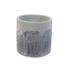 FLOWERPOT OMBRE 17CM GRAY