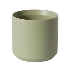 POTTERY CYLINDER 7X6.75" SAGE