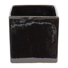 CERAMIC CUBE 5.5" BLACK